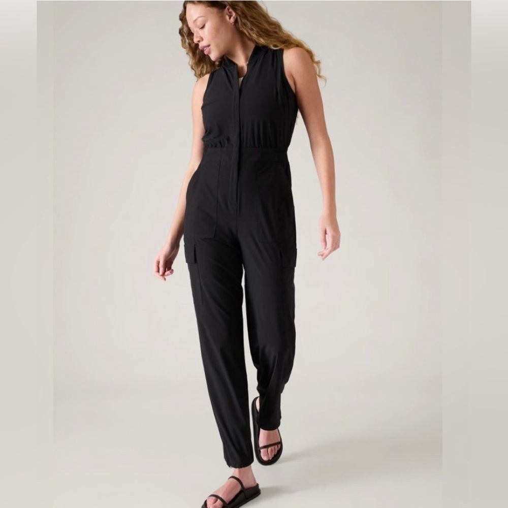 NWOT ko Athleta Brooklyn Utility Jumpsuit Size 16/T